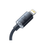 Baseus Cabo Crystal Shine Series Fast Charging Data Type-C To Ip 20W 2M Preto
