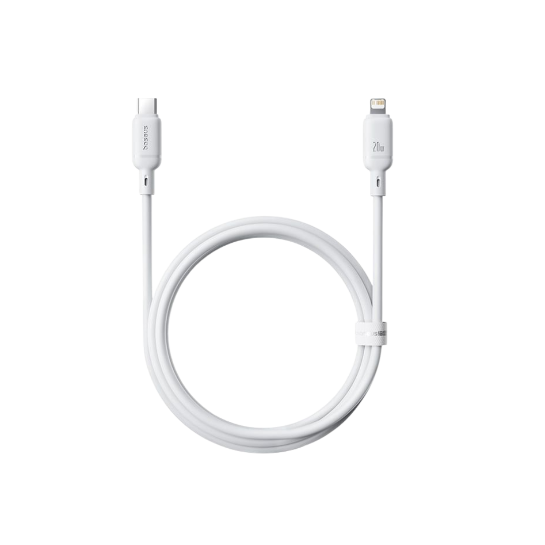 Baseus Cabo Silky Series Fast Charging Type-C To Ip 20W 2M Moon White