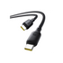 Baseus Cabo Silky Series Fast Charging Type-C To Type-C 100W 1M Cluster Preto