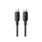 Baseus Cabo Silky Series Fast Charging Type-C To Type-C 100W 1M Cluster Preto