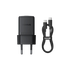Baseus Carregador Palm Fast Charger 1C 30W Eu Cluster Black (With Baseus Mini White Cable Type-C)