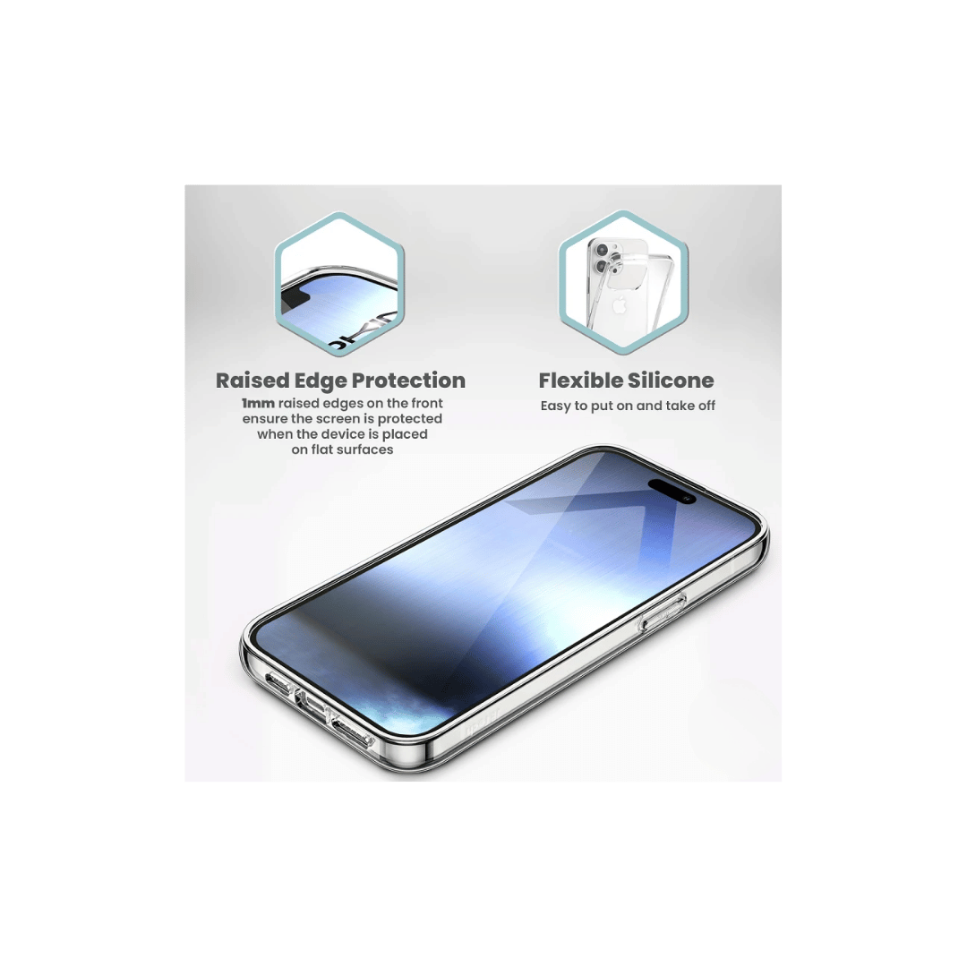 Capa de Silicone para iPhone 17 Transparente Extra Grossa 2.0mm